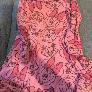 Disney Pink Minnie Mouse Allover Print Casual Dress